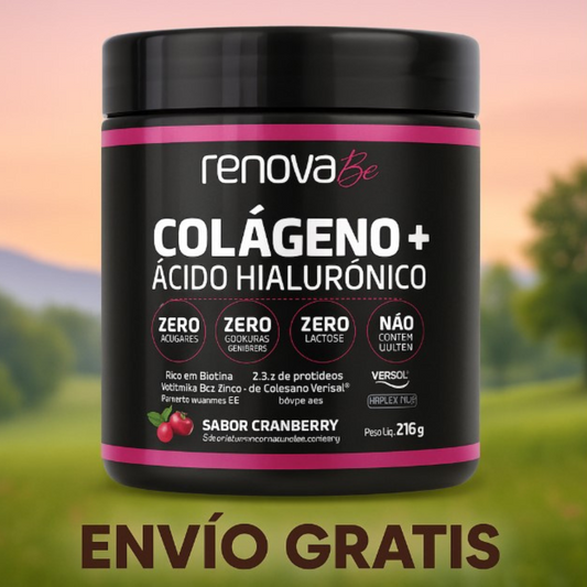 COLÁGENO RENÖVA + BIOPEPTIDOS ACTIVOS RESVERATROL Y COENZIMA Q10